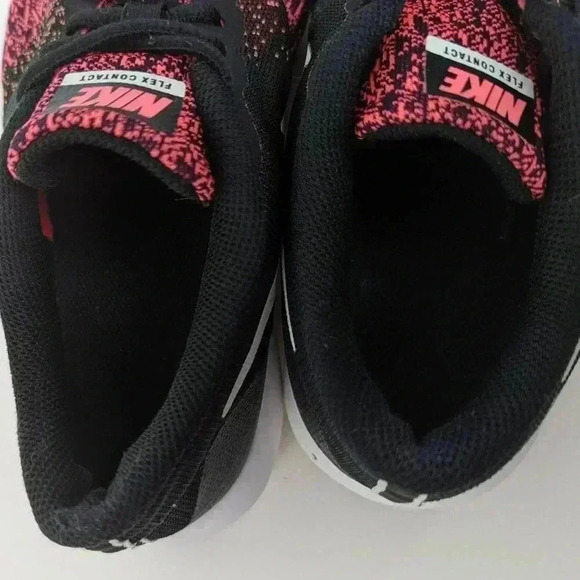Nike Flex Contact GS - Pink Oreo Running Shoes - 7.5 - Picture 5 of 9